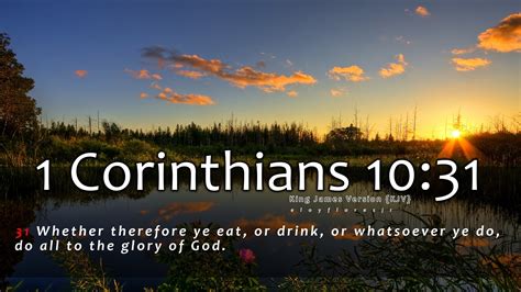 1 Corinthians 10 31