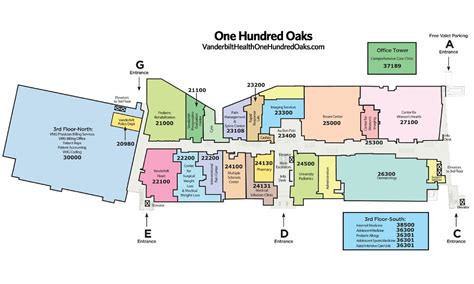 100 Oaks Vanderbilt Map