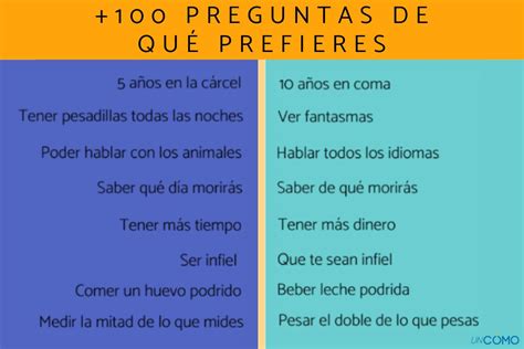 100 Preguntas De Qu Prefieres Descubre Estas Preguntas Extremas Graciosas Y Hot Para Jugar