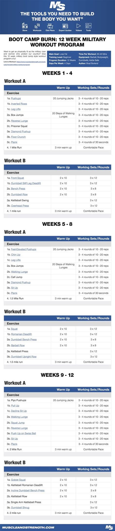 12 Week Army Training Program