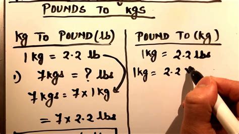 145 Lbs To Kg Formula