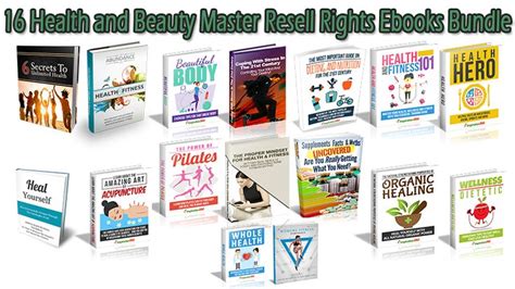 16 Health And Beauty Master Resell Rights Ebooks Bundle Mrr