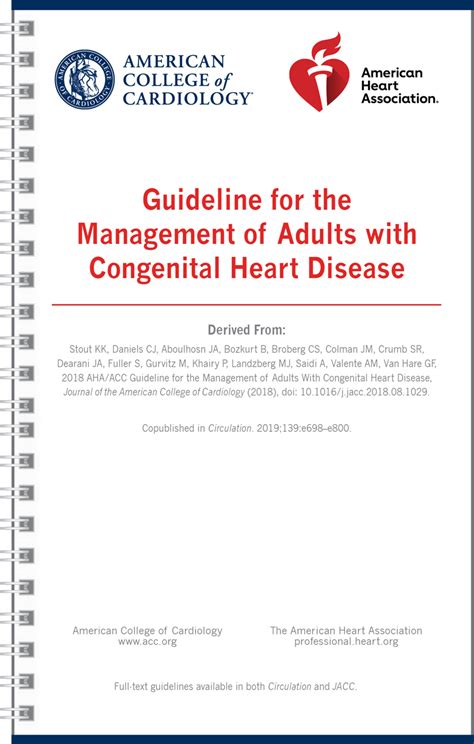 2018 Aha Acc Guideline For The Management Of Adults With Congenital Heart Disease A Report Of The American College Of Cardiology American Heart Association Task Force On Clinical Practice Guidelines Circulation