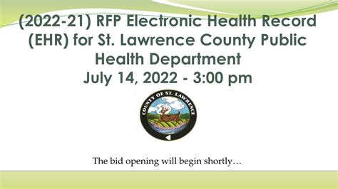 2022 21 Rfp Electronic Health Record Ehr For St Lawrence County