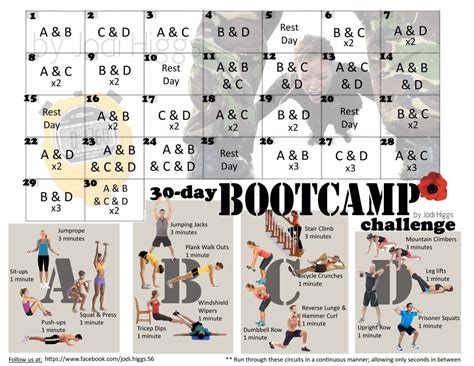 30 Day Bootcamp Workout Plan