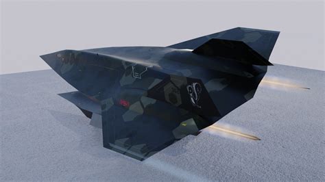 3D Lockheed Sr 72 Darkstar Model Turbosquid 1917860