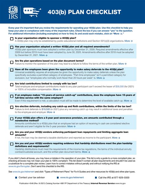 403 B Plan Checklist Fill Out Sign Online And Download Pdf Templateroller