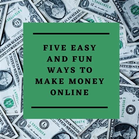 5 Easy Way To Make Money Online