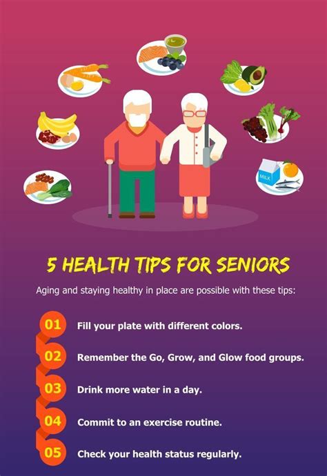 5 Health Tips For Seniors Health Tips Healthy Lifestyle Healthy Recipes