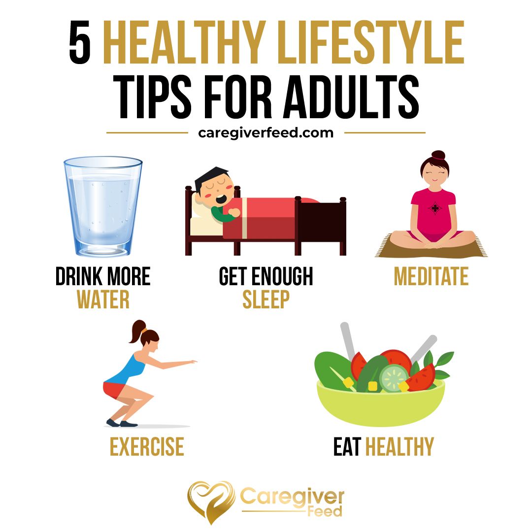 5 Tips For A Healthy Lifestyle Daily Infographic