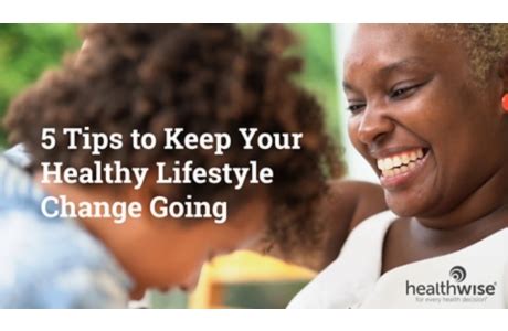 5 Tips To Keep Your Healthy Lifestyle Change Going Health Library Newyork Presbyterian