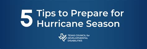 5 Tips To Prepare For The 2024 Hurricane Season Tcdd