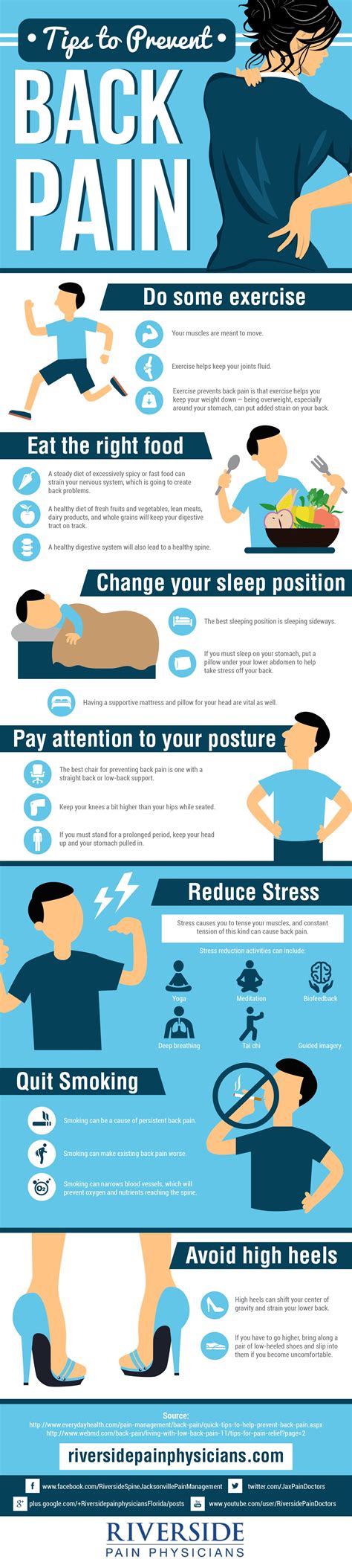 5 Tips To Prevent Back Injuries Infographic