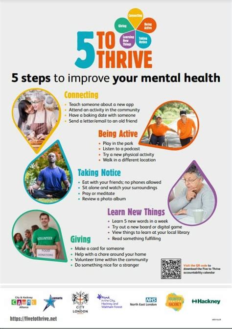 5 To Thrive 5 Steps To Improve Your Mental Health Lower Clapton General Practice