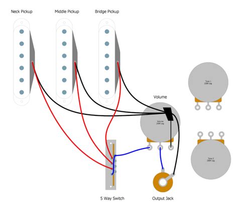 5 Way Guitar Selector Switch Wiring Diagram