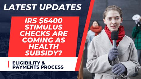 6400 Stimulus Checks Are Coming As Health Subsidy