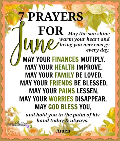 7 Prayers For June