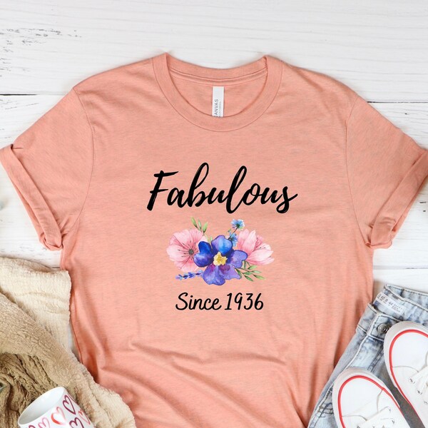 87 Year Old Tshirt For Women Etsy