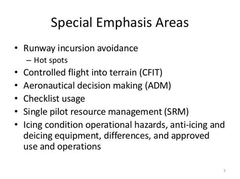 88M Areas Of Special Emphasis