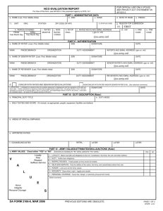 88M Daily Duties And Scope