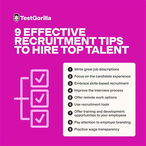 9 Recruitment Tips To Hire The Best Talent Testgorilla