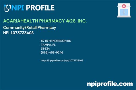 Acariahealth Specialty Pharmacy Npi