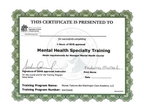 Accredited Mental Health Certificate Programs