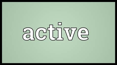 Active Meaning