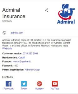 Admiral Insurance Claim Email Address