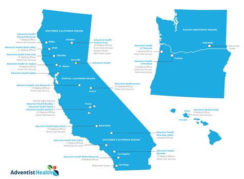 Adventist Health Locations Map