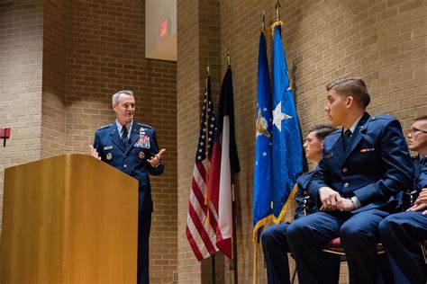 Aetc Commander Commissions Rotc Cadets At Country S Largest Senior Military College Amp Gt Air