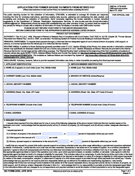 Af Form 2293 Pdf