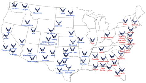 Air Force Bases List