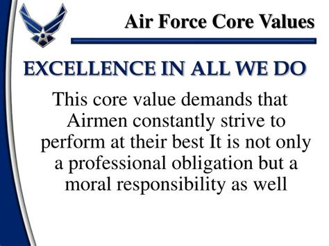 Air Force Core Values History