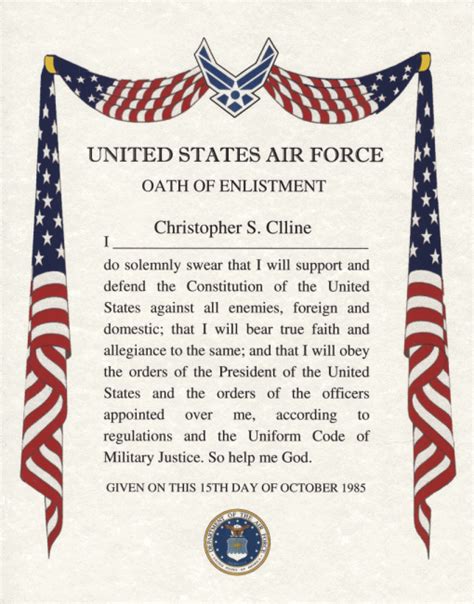 Air Force Enlisted Oath