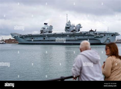 Aircraft Carrier Leaves Portsmouth Today