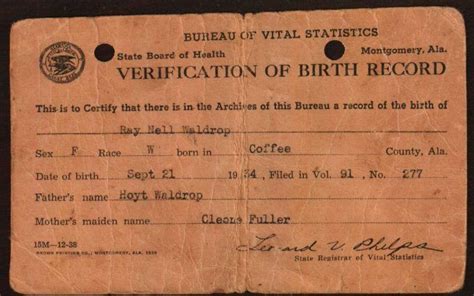 Alabama Birth Records Online Free