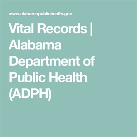 Alabama Public Health Vital Records