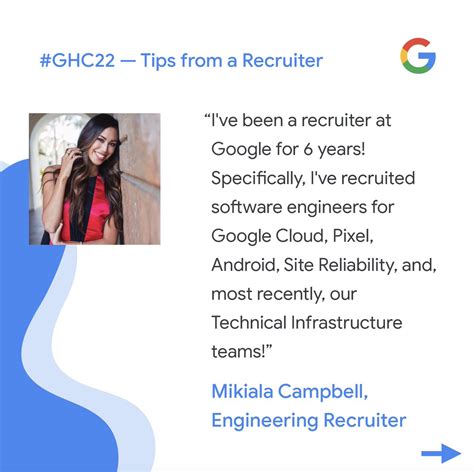 Alexis A Recruiter For Google Cloud Shared Her Top 5 Tips For Candidates Tap The Link In Bio To Explore Our Open Roles