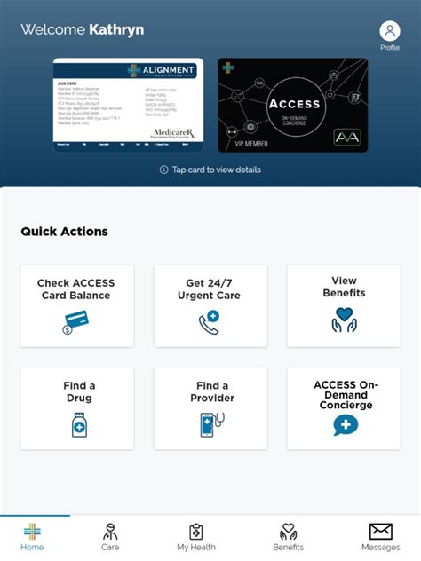 Alignment Access Card Balance Login