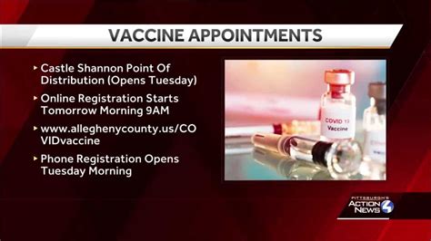 Allegheny County Health Department To Open More Covid 19 Vaccine Appointments