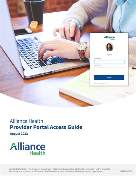 Alliance Health Provider Portal Login