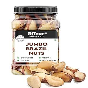 Amazon Com Admart Ritrue Handpicked Brazil Nuts Organic 250 Gm Selenium Rich Dry Fruit Premium Brazil Nut Grocery Gourmet Food