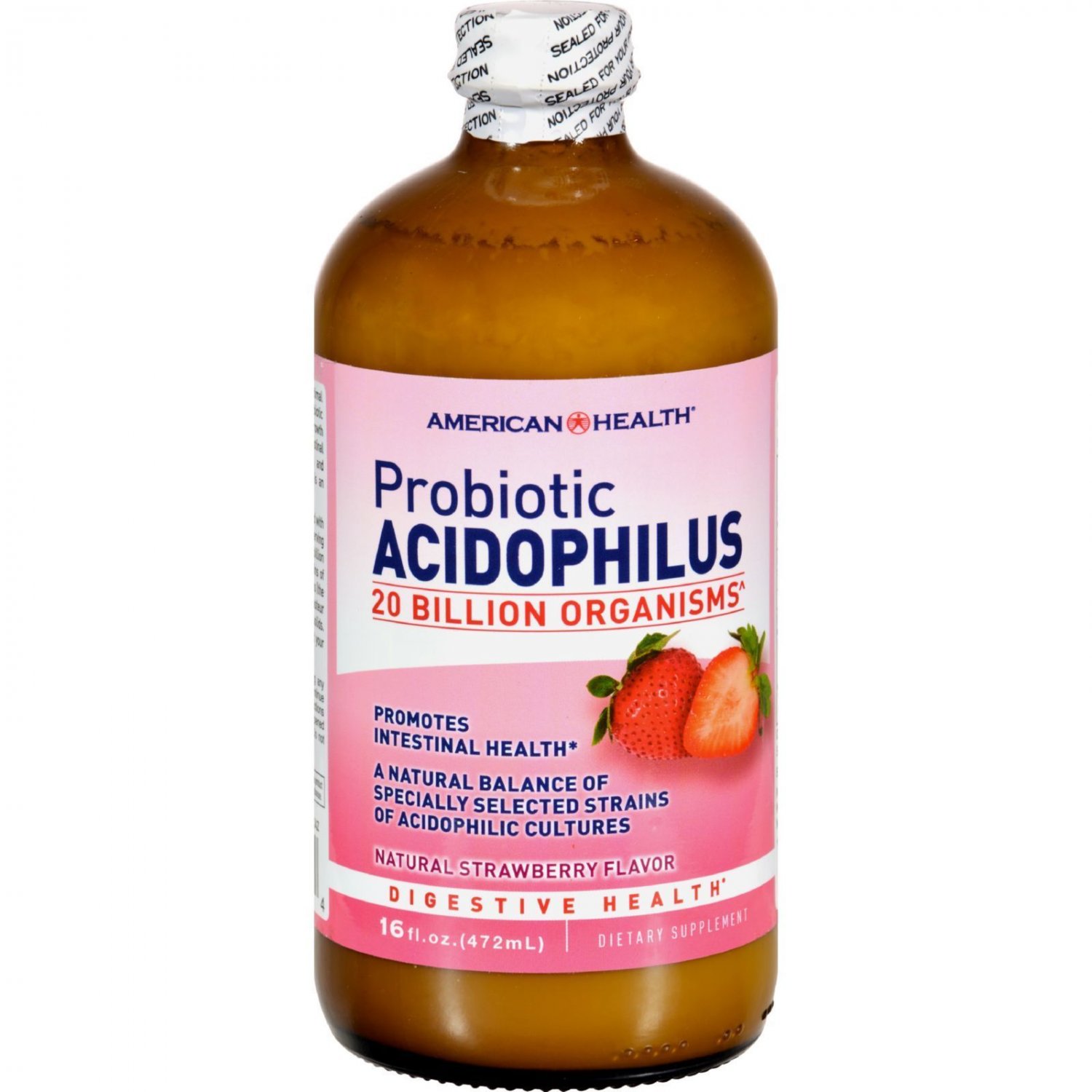 American Health Probiotic Acidophilus Culture Natural Strawberry