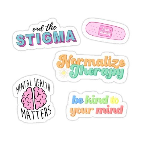 Amp Quot Mental Health Matters Cute Sticker Pack Amp Quot Sticker For Sale By Albsbubble Mental Health Cute