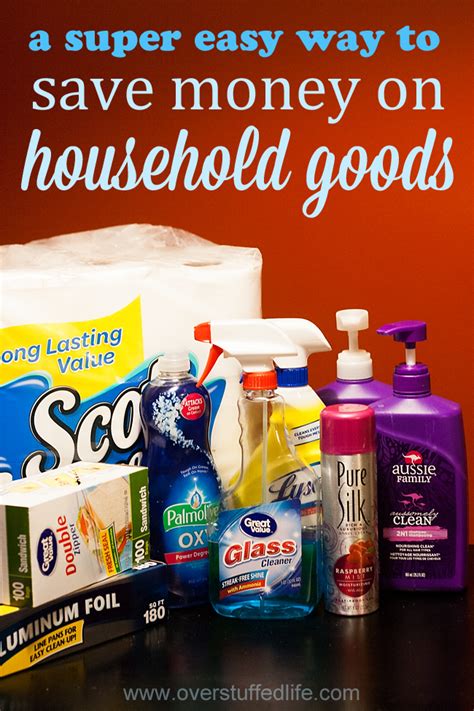 An Easy Way To Save Money On Household Goods Free Printable Overstuffed Life