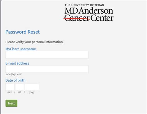 Anderson Patient Portal Login