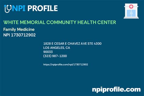 Angeles Community Health Center Npi