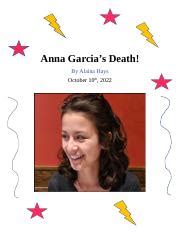 Anna Garcia Death