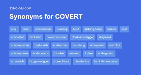 Another Word For Covert